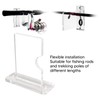 Acrylic Fishing Pole Wall Mount Bracket Stable Support Adjustable Acrylic