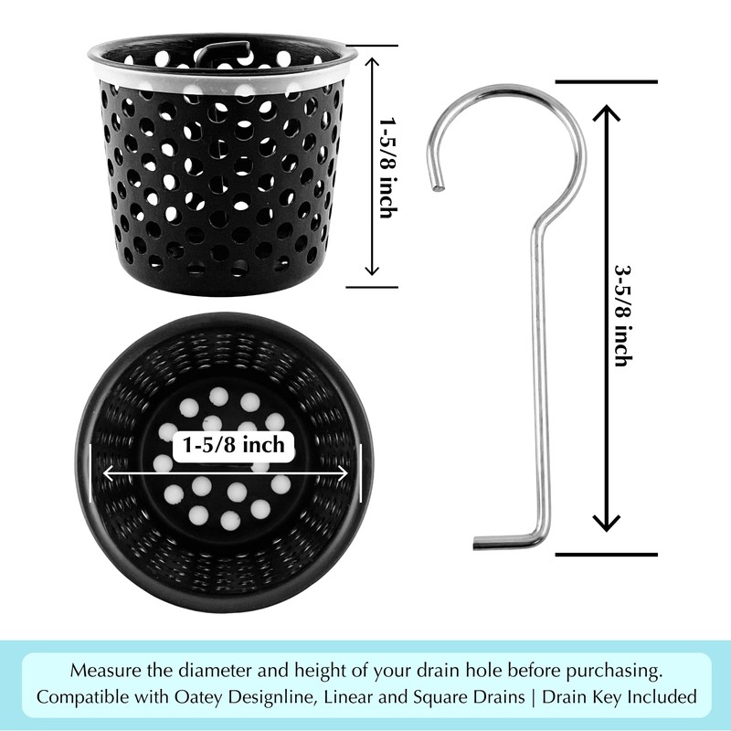 Shower Drain Strainer for Oatey Designline Shower Drain, Linear and
