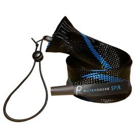 Two-piece spinning spinning L (90 cm long and 45-75 mm wide for two-piece rods up to 2.7 m) (black-blue)