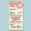 30 x Small North Pole Christmas Stickers Gift Present Parcel