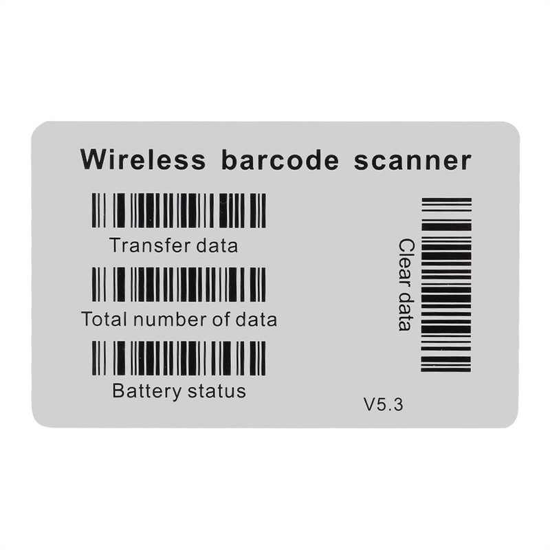 FG WX2800C 433MHz Wireless Scanner Gun 32-Bit Barcode Decoder With