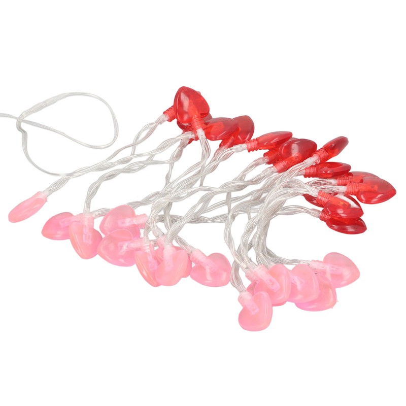 Red Heart Fairy Lights Romantic Battery Powered Love String Lights