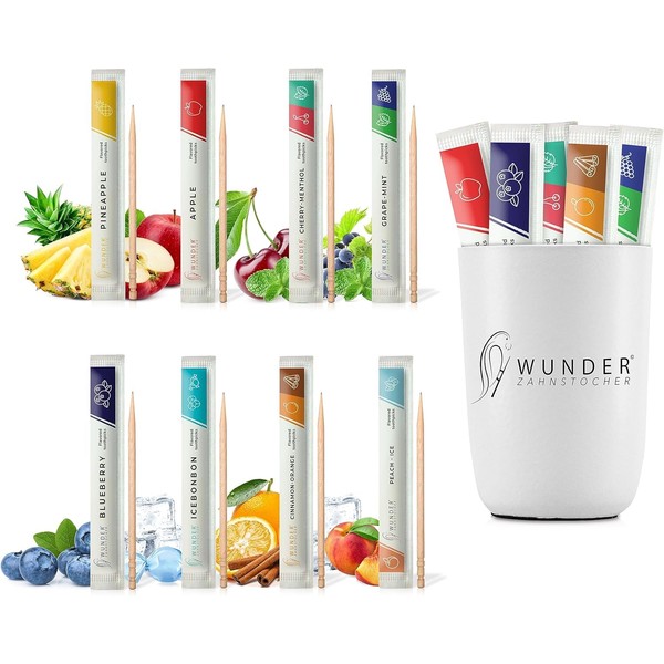 Wunder Zahnstocher With Flavour - 80 x Toothpicks Individually Packed