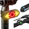 Luz Trasera de Bicicleta con Intermitentes, Control Remoto Luces Traseras