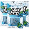 Sour Strips Sour Candy Belts, Blue Raspberry, Resealable Candy Bags,