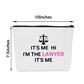 Lawyer Gifts for Women Colleague Makeup Bag Present for Lawyers Future Lawyer Law School Graduation Gift Ideas Make Up Bags for Classmate Cosmetic Bags for Women (1 Pcs)
