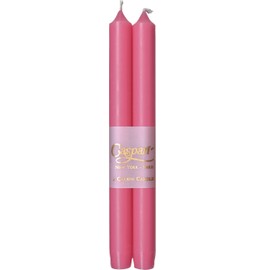 Entertaining with Caspari 10-Inch Taper Dripless, Smokeless, Unscented Candles, Cherry Blossom, Set of 2