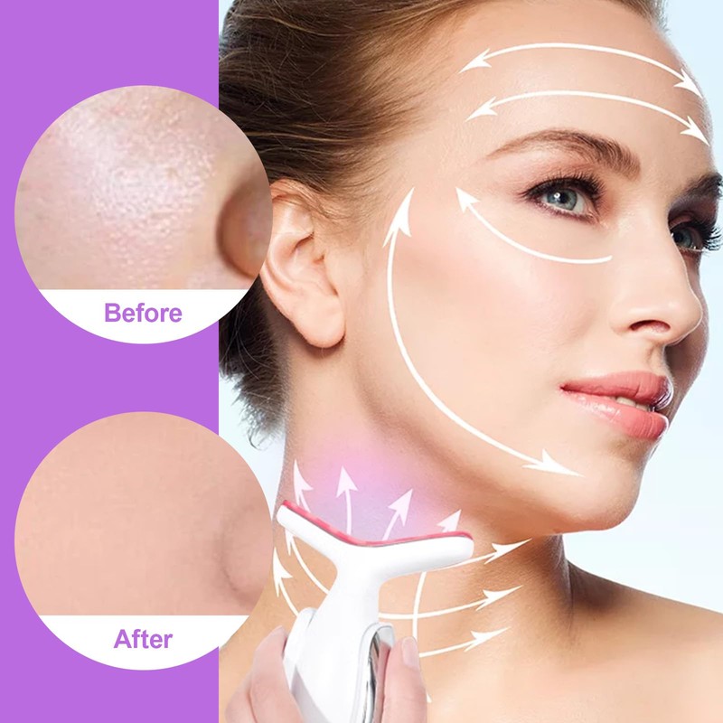 Asheyya Red Light Face Neck Lift, 7-in-1 Led Facial Sculptor