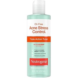 Neutrogena Oil-Free Acne Stress Control Triple Action Toner 8 oz (7 Pack)