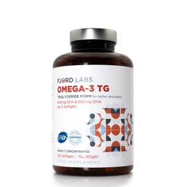 Omega -3 TG | Triglyceride Form | IFOS Certified | 900mg EPA & 600mg DHA per 2 softgels | 120 softgels