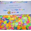 Unique Nail Creations GHOST&PaCMaN GLITTER Shape~Multi Colors~Nail•Ac - Mixed Neon
