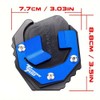 ZYAKOMO CNC Motorcycle Kickstand Pad Side Stand Enlarge Plate Compatible