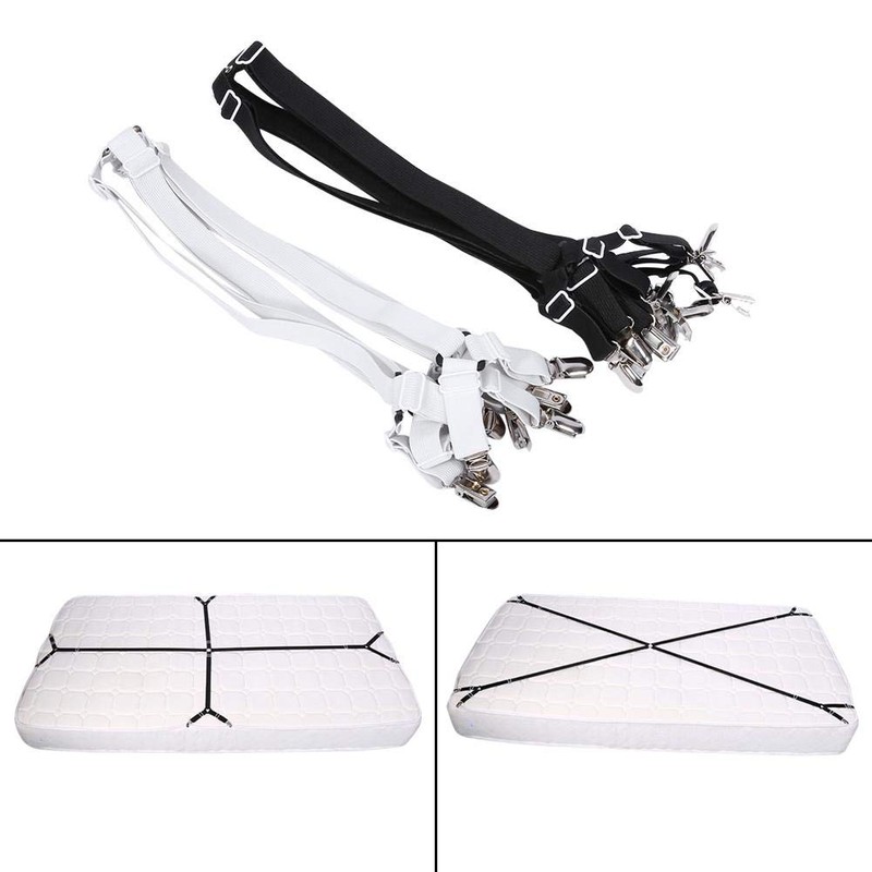 Fdit Bed Sheet Holder Straps High Elastic Band Adjustable Bedding