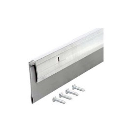 M-D MD Deluxe Aluminum &  Vinyl Door Sweep 2” High X 36” Long-Gray/Whit