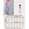 Famulily Womens Plaid Home Clothing Set 2 Piece Jogger Pjs