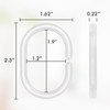 Amazer Plastic Shower Curtain Rings, Shower Curtain Hooks, 24 Pcs