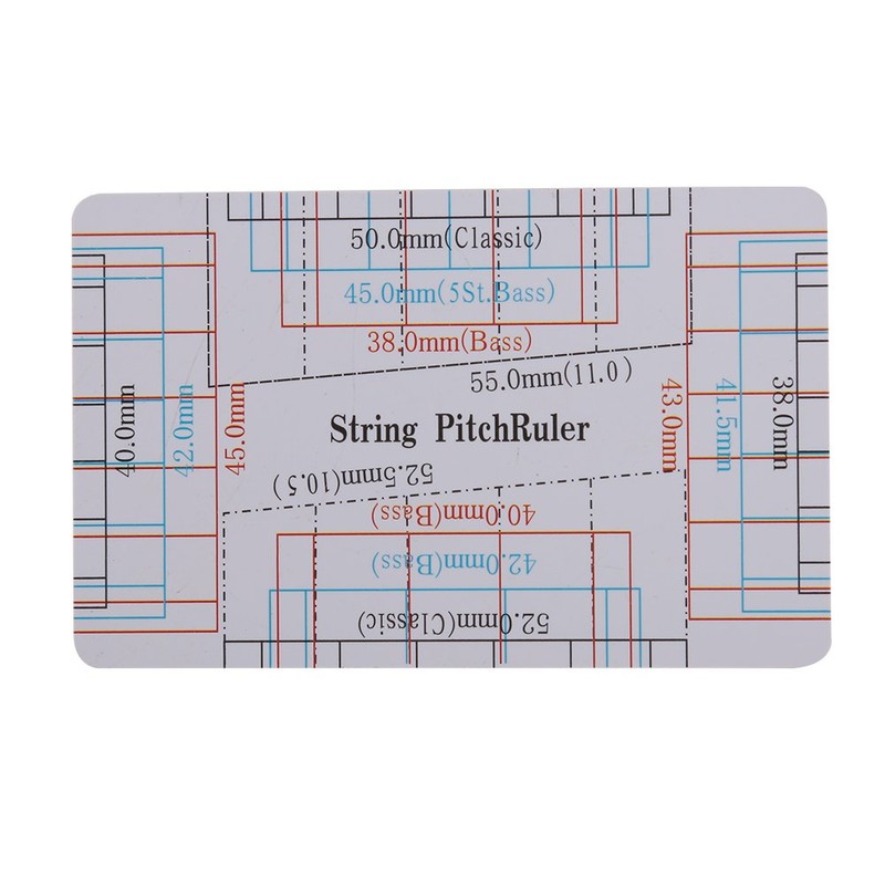 2Pcs Guitar String Action Gauge Ruler Measuring Tools replacement for