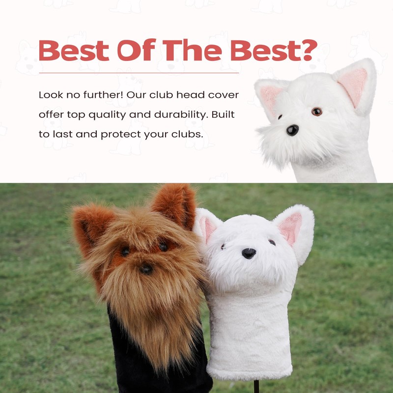 mytag West Highland White Terrier Dog Driver Headcover Funny Golf