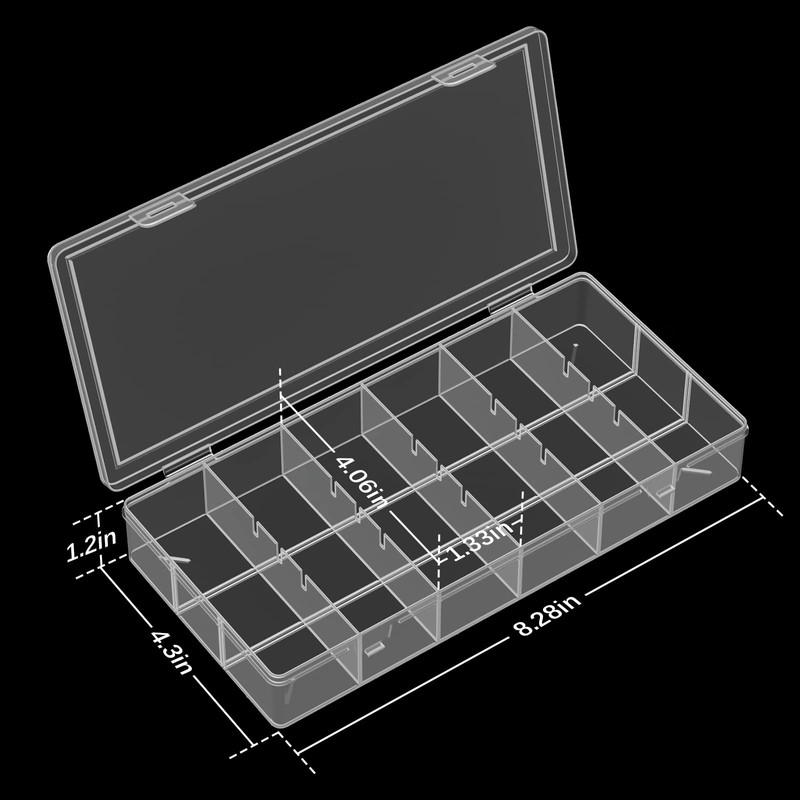 BAGTeck clear visible plastic storage box cosmetic tools storage box