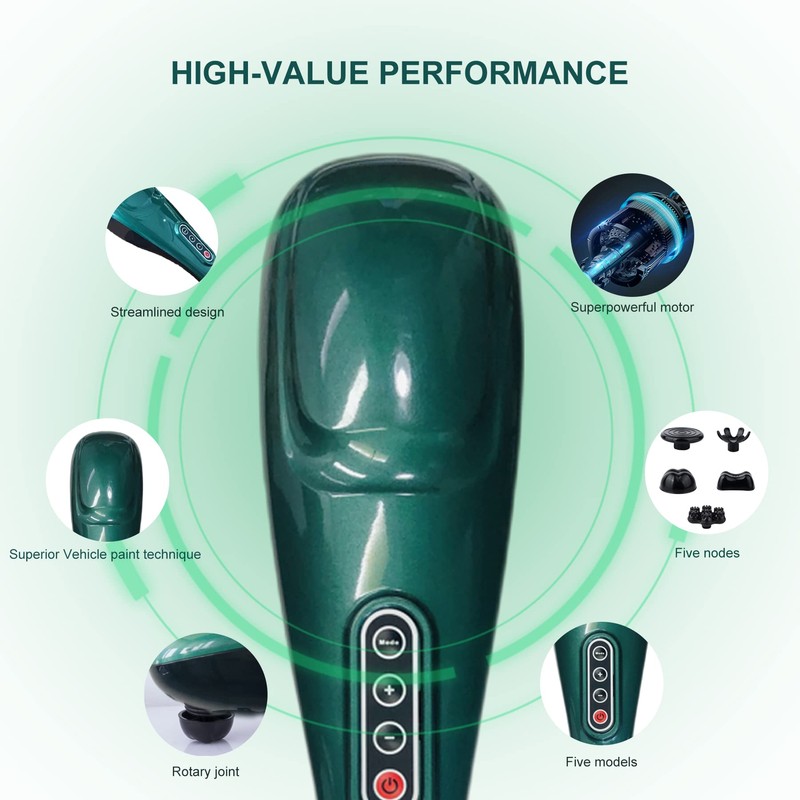 Handheld Back Massager | Deep Tissue Percussion Massage for Back,