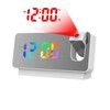 POFET Projection Alarm Clock with Rotatable Projector, Night Light, USB