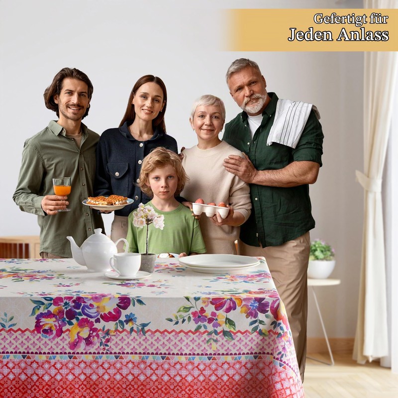 Maison d'Hermine Tablecloths, 100% Cotton, 160 cm x 220 cm,