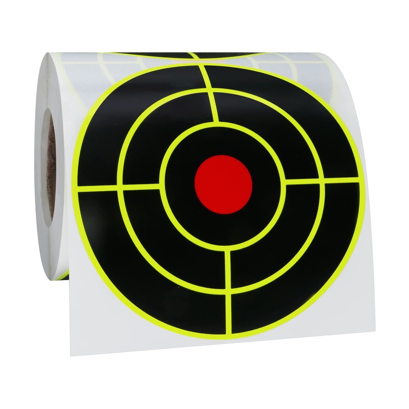 Aleplay 4" Splatter Shooting Targets Stickers Bullseye, Reactive Targets for