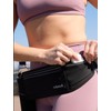SOLAWELL Running Belt with Water Bottle Holder - Waist Bag