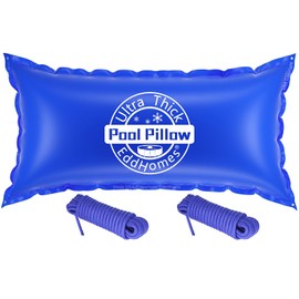4x8ft Pool Pillow for Above Ground Pools, 0.4mm Extra Thick & Strong Cold-Resistant Pool Pillows 4x8ft for Closing Winter, Pool Pillow for Winterizing to Last All Season(Durable/with 33ft Rope)