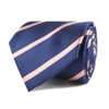 OTAA Navy Blue with Peach Stripes | Neckties for Men|Designed