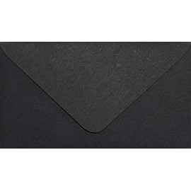 Netuno 25 Mini Envelopes Black DIN C8 58 x 100 mm 115 g Sirio Colour Nero Coloured Envelopes Small Black Envelopes Mini Envelopes for Business Cards Gift Cards Bonus Cards Money Gifts