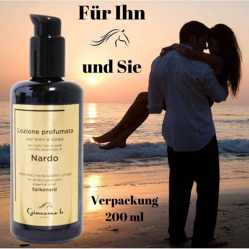 Perfumed Hand and Body Lotion with Nardroot Extract Giacomo B