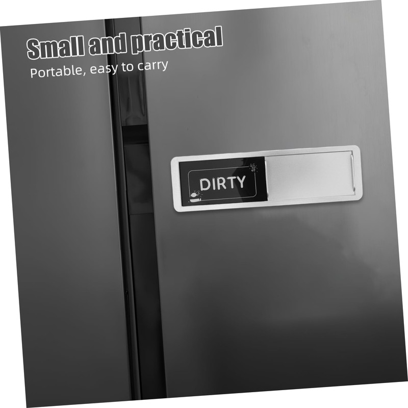 CAXUSD Panda Pattern Dishwasher Clean Dirty Sign Kitchen Appliance Magnet