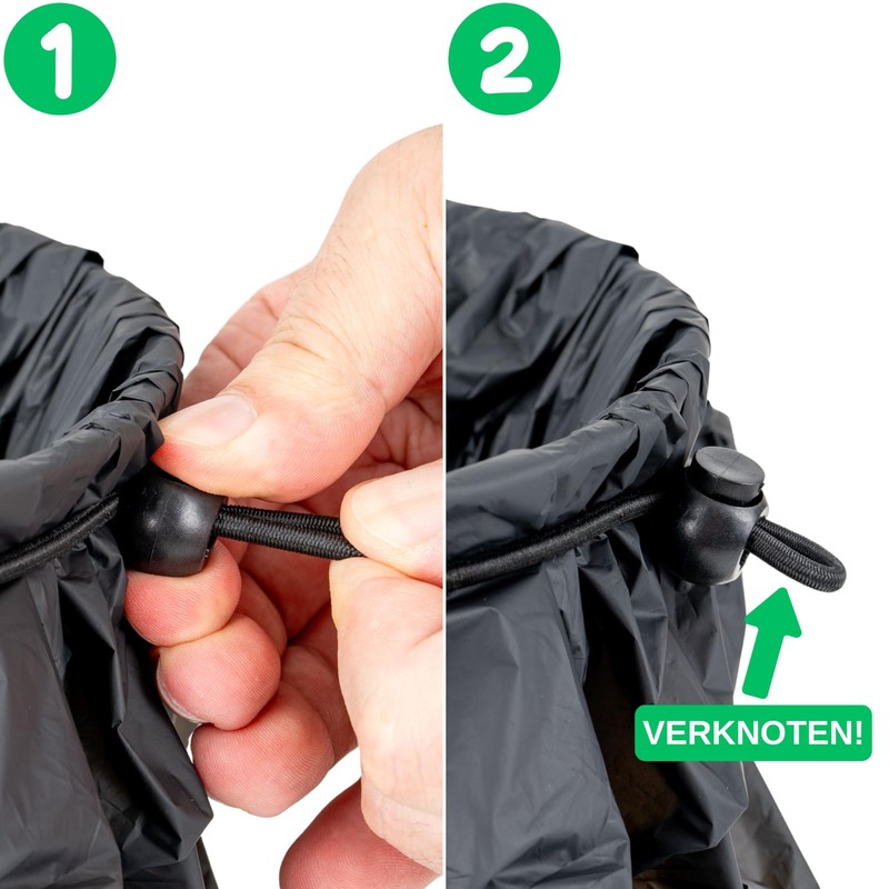 Universal Rubber Band for Rubbish Bins, Pack of 4, Fits
