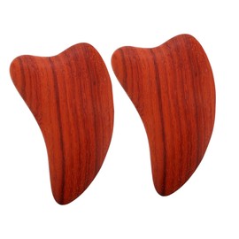 TOVINANNA 2pcs Gua Massage Tool for Back Face and Natural Heart Shape Scraping Board for Versatile Body Use Ergonomic Design for Easy Handling