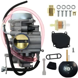 Carburetor Fit for Suzuki ATV Quadrunner 4WD 500 LTF500 LTF500F 4X4 Carb 1998-2002 With Petcock Fuel Valve