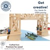 Pathfinders STEM Kit – Bridge Building Kit | Wooden Mechanical