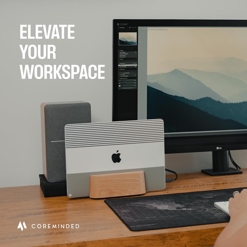 Adjustable Vertical Laptop Stand For Desk, Macbook Stand Laptop Holder,