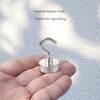 Neosmuk Magnetic Hooks,Heavy Duty Earth Magnets with Hook for Refrigerator,