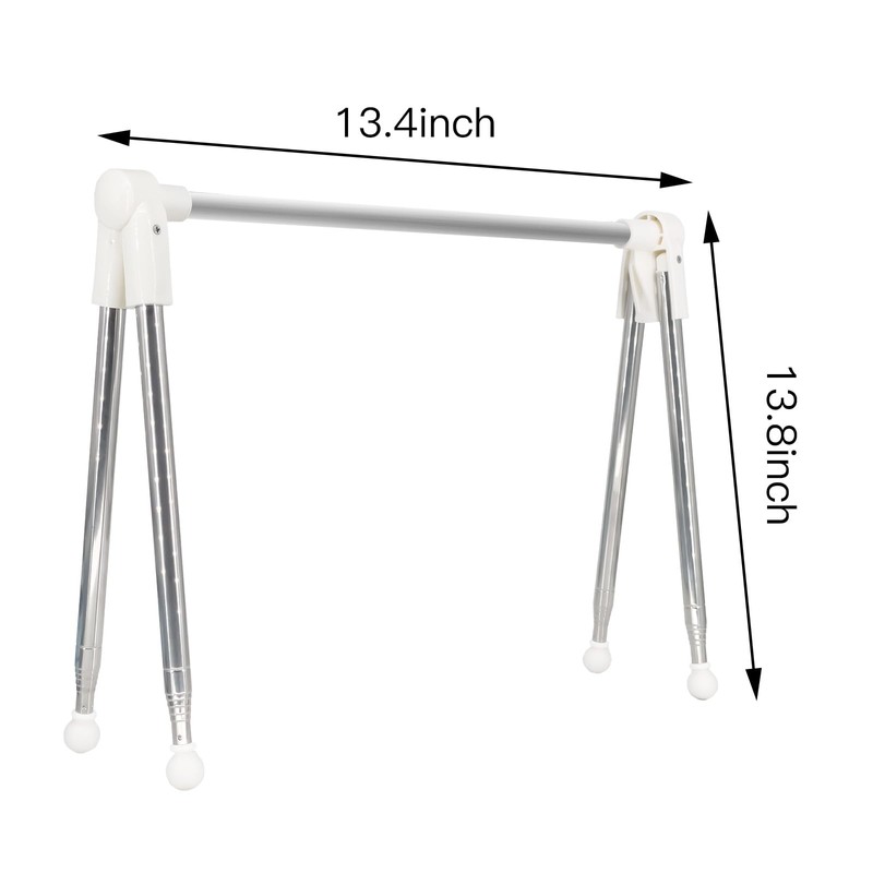 Foldable Telescopic Drying Rack, Adjustable Stainless Steel Clothes Hanger, Portable