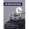 Bandmax Womens Mens Sterling Silver Link Chain Ring 5MM 925