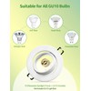 10x Modern Recessed Spotlight Frame, GU10 Recessed Lights, Includes GU10
