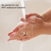 Smart Activity Tracker Ring With Charging Case Rhinestone Decorative IP67