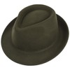 Lipodo Trilby Hat Made of Wool Felt Women/Men - Felt