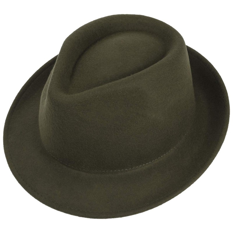 Lipodo Trilby Hat Made of Wool Felt Women/Men - Felt