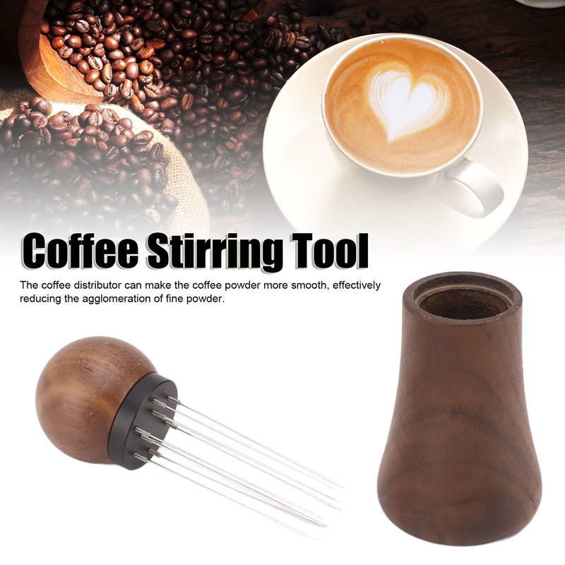 Coffee Stirring Tamper 10 Needles Stainless Steel Coffee Hand Distribution