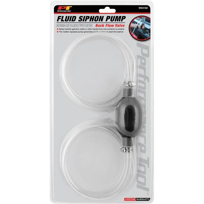Performance Tool W54156 Back Flow Valve Siphon Pump for Vehicle