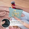 LIANGW Spring Floral Daisy Makeup Bag, Summer Cosmetic Bags for