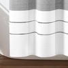 Lush Decor Chic Stripe Yarn Dyed Cotton Blend Shower Curtain