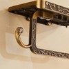 Vintage Paper Towel Holder with Cellphone Shelf for Bathroom, Wall